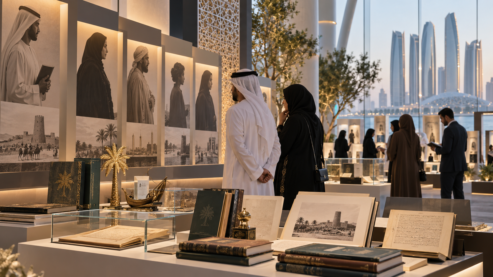 AI-generated editorial illustration for GulfPulse News coverage of ‘Emirati Pioneers’: A gateway to understanding transformations that shaped Emirati achievements.